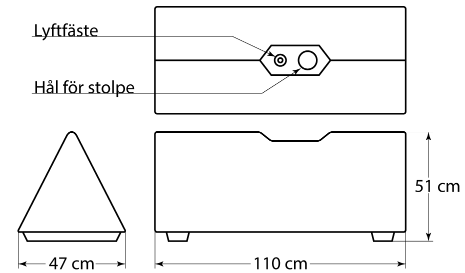 Betonggris/stoppblock